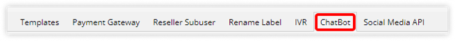 Configure a ChatBot Reseller Tab