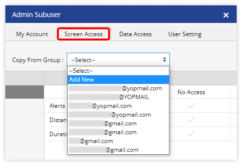 screen-access-for-admin-sub-user-tab-navigation-add-new